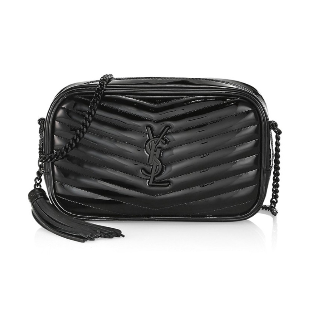 YSL patent leather camera bag